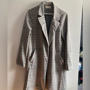 Plaid coatigan size small